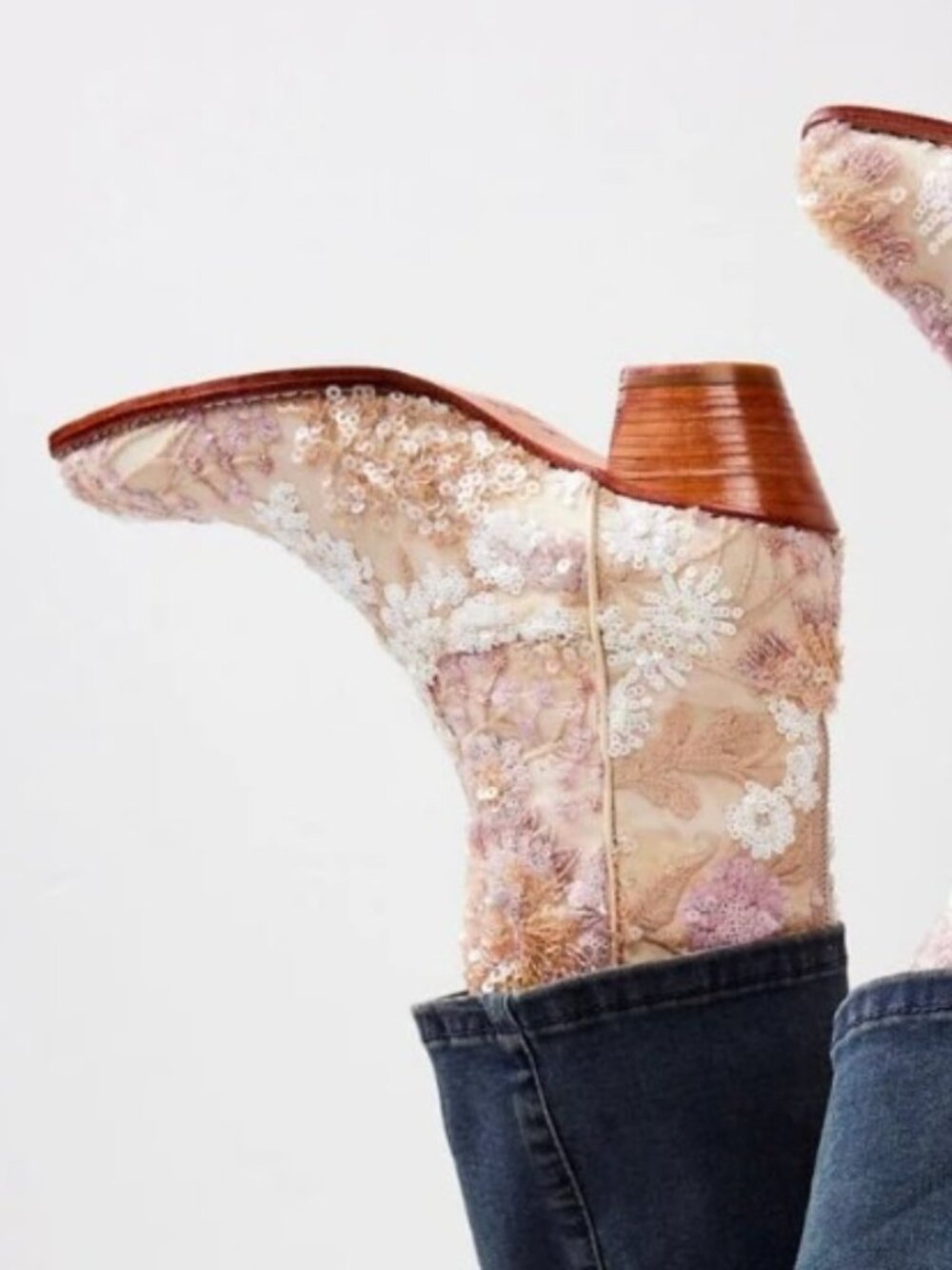 MOMO  SELINA CREAM BOOTS